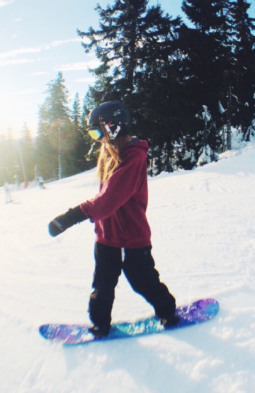 Justine Snow Boarding