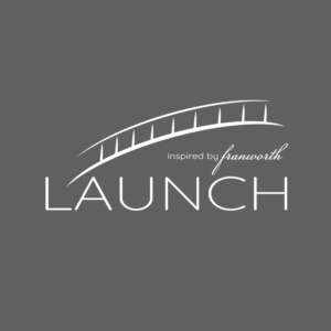Launch logo on a gray background