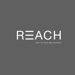 REACH logo on a gray background