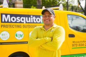 MosquitoNix technician in front of their van