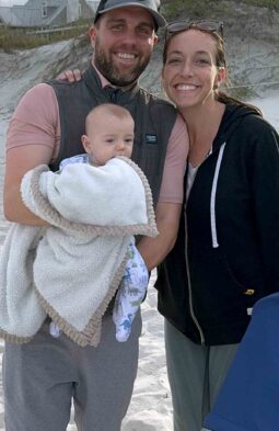 Mike O'Neal and his family at the beach